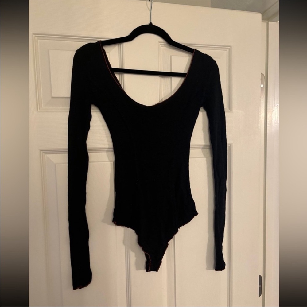Free People Ribbed Long Sleeve Bodysuit - Picture 8 of 8